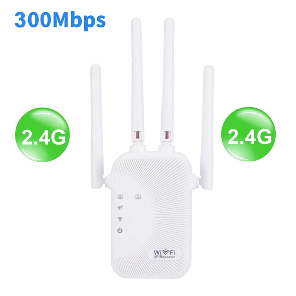 Kebidumei 1200/300Mbps Wifi Repeater Amplifier 2.4G 5G Network Expander Range Extender WiFi Signal Booster Wireless Wi-Fi Router