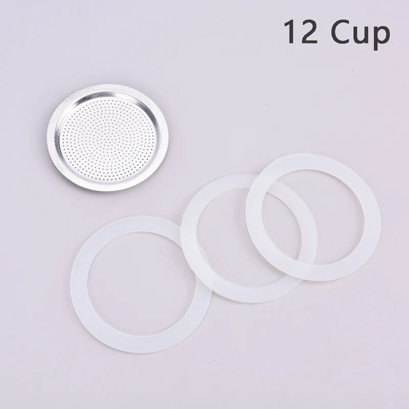 2 Pcs/lot Milky White Silicone Seal Ring Flexible Washer Gasket Ring Kitchen Coffee Parts Makers Accessories