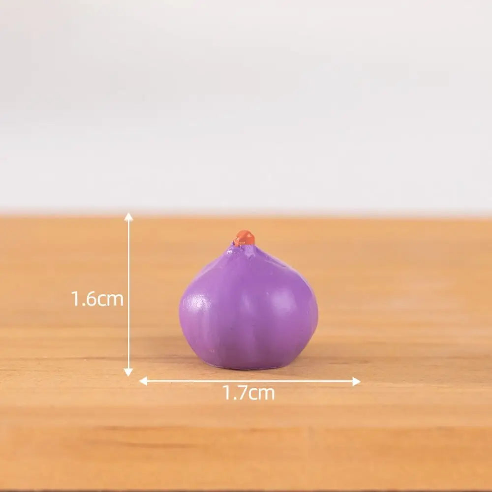 Mini Vegetable Figurines Resin Garlic Red Pepper Lettuce Cucumbers Pumpkin Ginger Baskets Diy Dollhouse Kitchen Vegetable Model