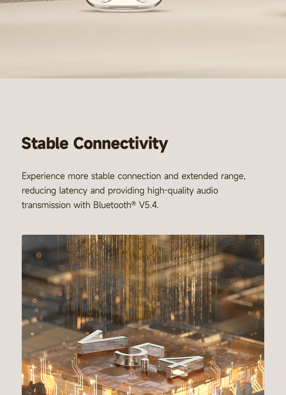 Edifier A6 Open Ear Bluetooth Earphones Ear Hook Headphones Hi-Res Wireless Audio IP55 Waterproof 40hrs Playtime LDAC Codec