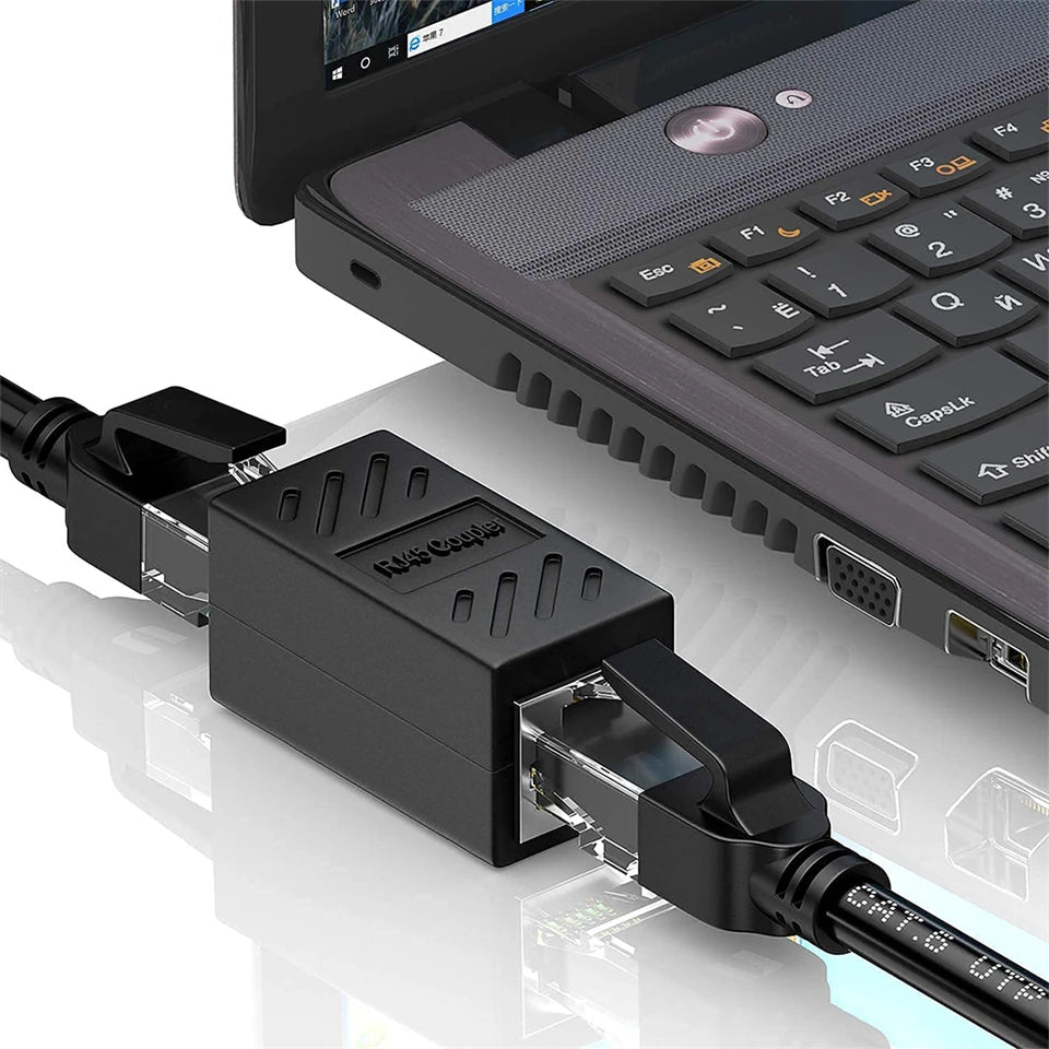 RJ45 Coupler Cat7 Cat6 Ethernet Adapter Gigabit Interface Network Extender Convertor Female to Female Connector Extension Cable