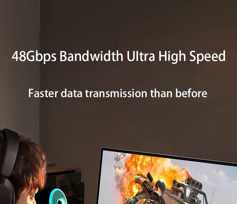 HDMI-Compatible 2.1 Cable Ultra High-speed 8K/60Hz 4K/120Hz For Xiaomi Mi XBox PS5 HDR10+ Dolby Vision 48Gbps HDMI-Compatible 8K