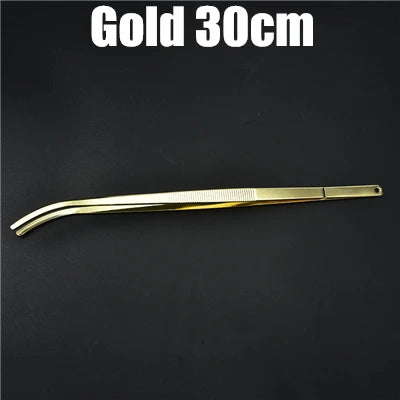 Stainless Steel Kitchen & Bar Tweezer Food Tongs Kitchen Cooking Medical Tweezer Copper/Gold/Black Plated