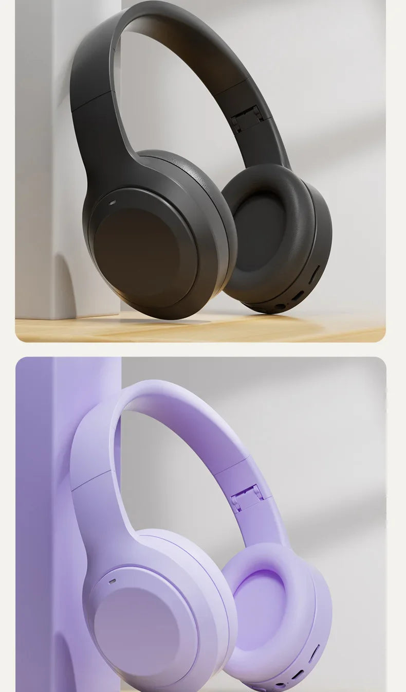 Over Ear HIFI Stereo M5 Headsets Wireless Bluetooth 5.3 Headphones Sports Gaming Earphones Support TF/AUX Noise Reduction