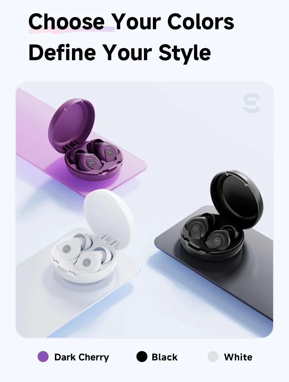 Essager Noise-canceling Sleep Earplugs 45-49dB Anti-Noise Hearing Protection Silicone Soft Earplug for Sleep Work Study Travel