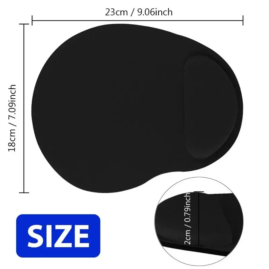 Suitable for computer mouse - ergonomic mouse pad with wrist rest for office and gaming, comfortable wrist support, non-slip sof