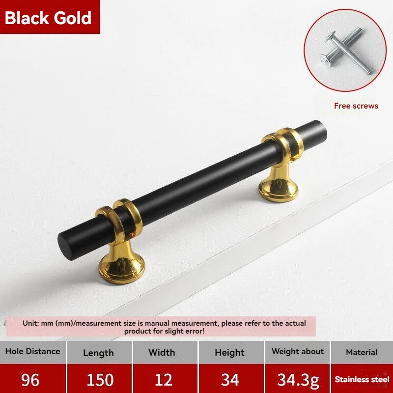 Handles Drawer Cabinet Furniture Kitchen Handles for Cabinet Knob Door Drawer Furniture Kitchen Knob Modern Simple Golden Silver