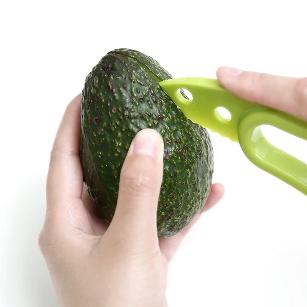 1PC Avocado Peeler Avocado Cutter Fruit Peeler Pulp Cutter Plastic Knife Kitchen Vegetable Tool
