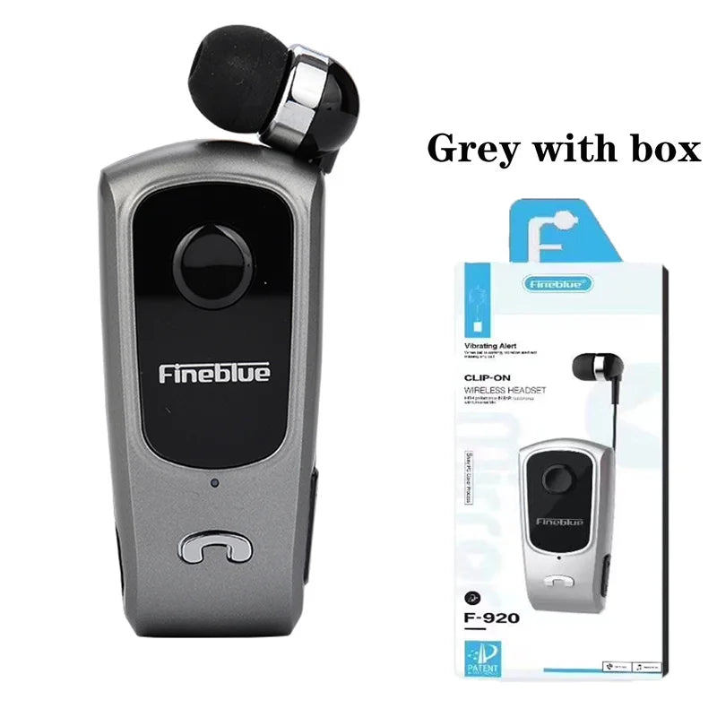 Fineblue F920 Wireless Earphone Bluetooth Headset Ears in Lotus with Wire Clip Earphones Handsfree Earbuds Retractable Headphone