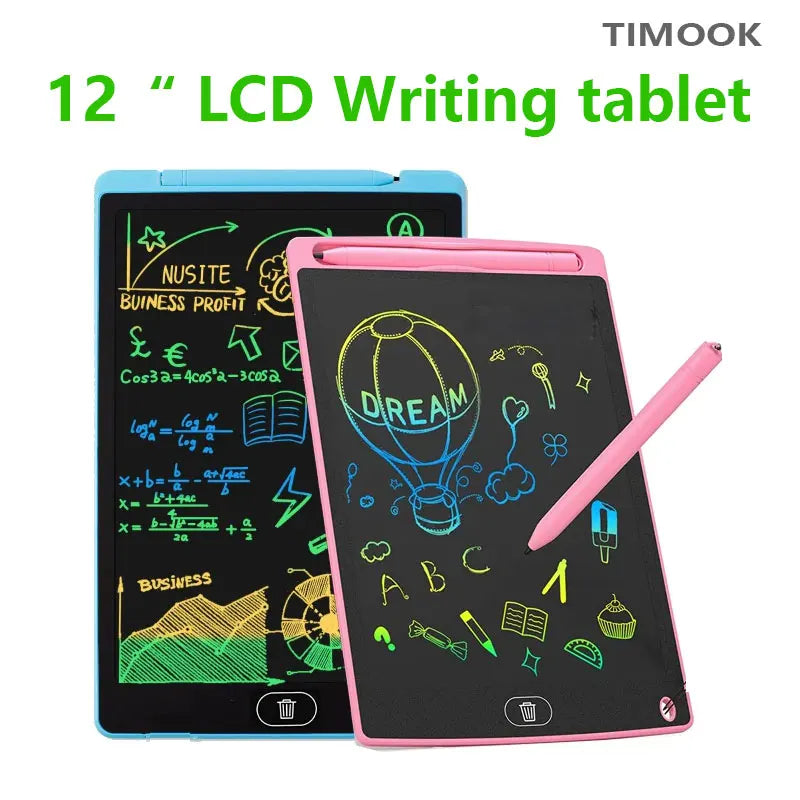 12 Inch Digital Drawing Tablet with LCD Screen Electronic Handwriting Pad for Learning And Creativity Writing Board