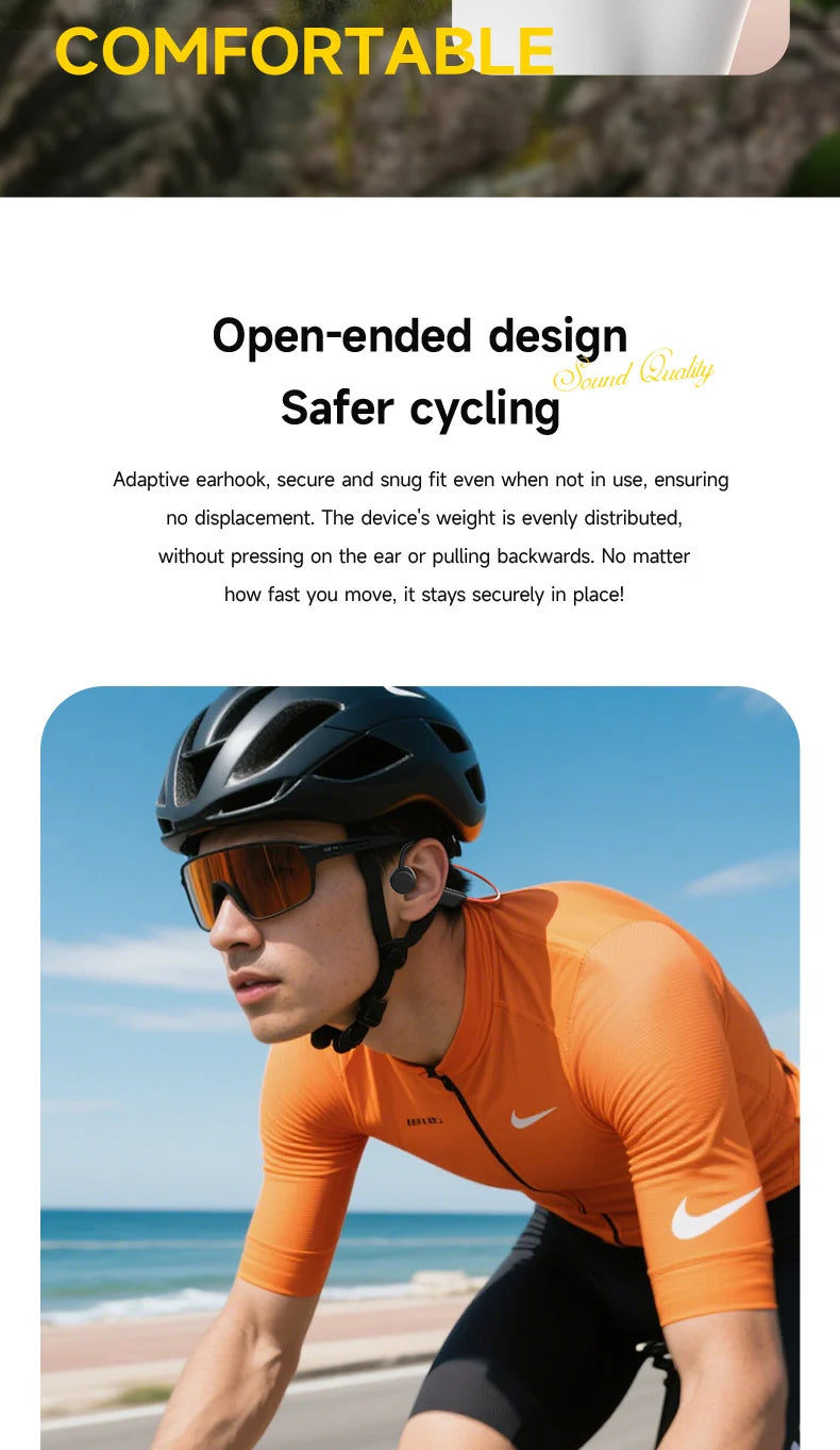 Lenovo Bone Conduction Headset Bluetooth 5.4 With Mic Waterproof Exercise Fitness Wireless Swimming Sports Headphone New 2026