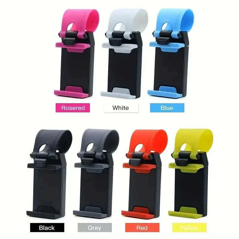 New Universal Car Phone Bracket Car Steering Wheel Car Navigation Rack Telescopic Clip  Mobile Phones Car Phone Holder