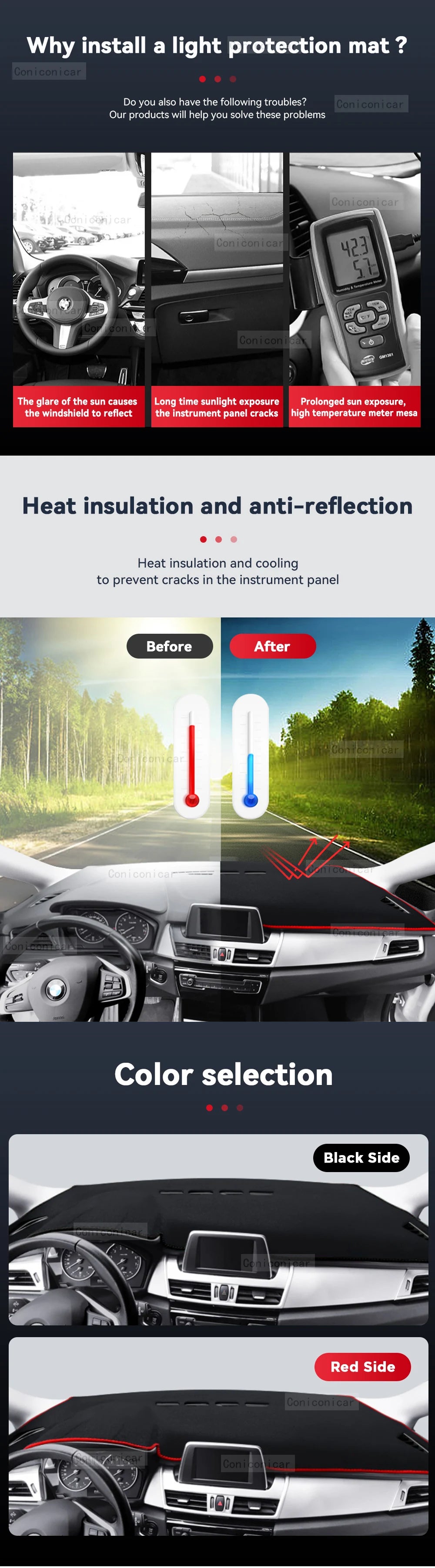 For FAW BESTUNE T77 PRO 2023 2024 Car Dashboard Cover Mat Non-slip Sun Shade Cushion Protective DashMat Pad Interior Accessories