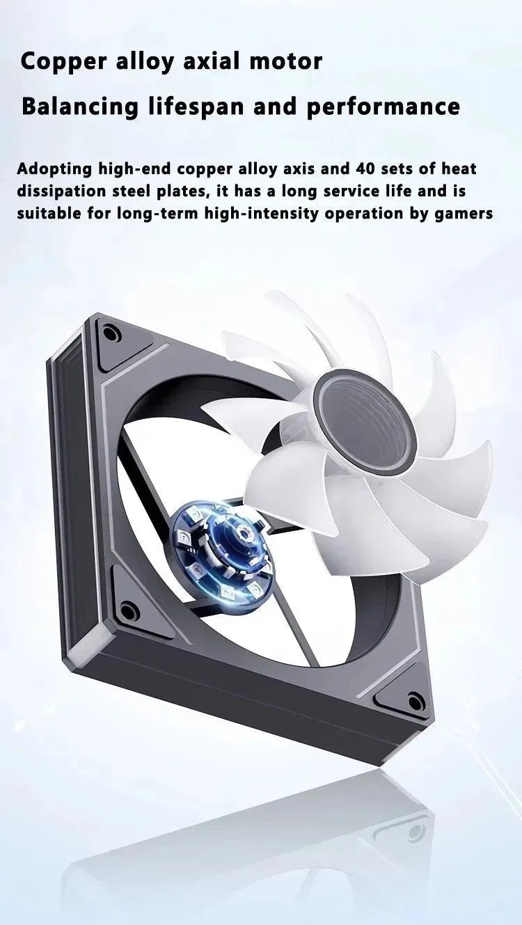 LDPCSJ PRISM 4 RS 12cm ARGB 4 Pin Computer Case Fan Quiet Cooling 12V Large Air Volume 1200RPM for Desktop Gaming PC Build