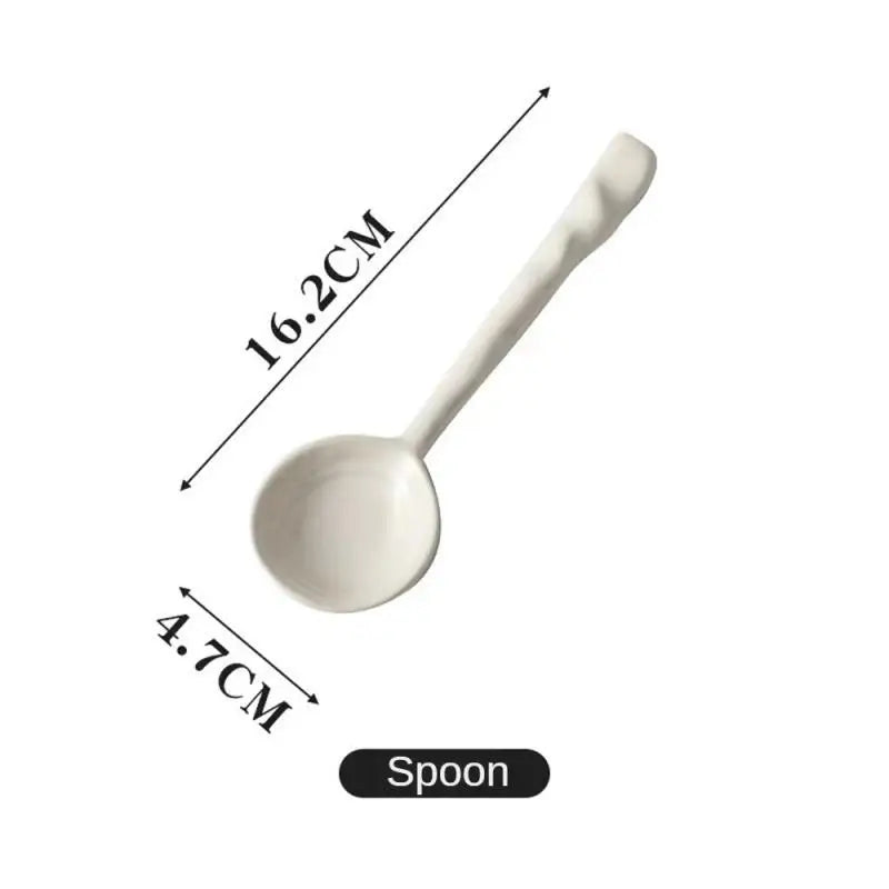 High Quality Non-toxic And Tasteless Good Looks Vintage Kitchen Supplies Ceramic Spoon Fine Workmanship