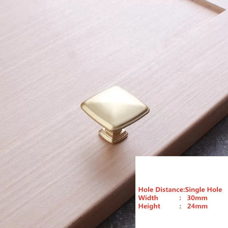 Handles Drawer Cabinet Furniture Kitchen Handles for Cabinet Knob Door Drawer Furniture Kitchen Knob Golden Simplicity Hardware