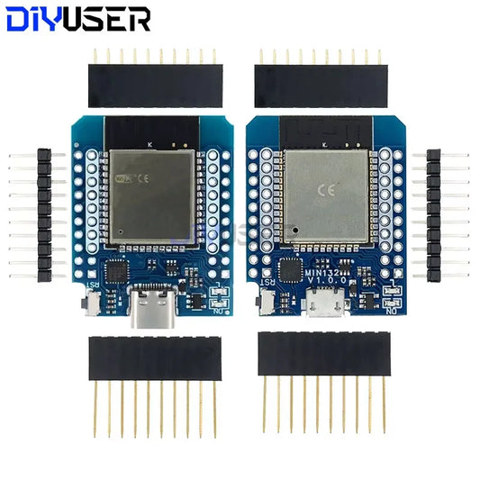 For Wemos Mini D1 ESP8266 ESP32 ESP-32S WIFI Bluetooth CP2104 Development Board Module With Pins