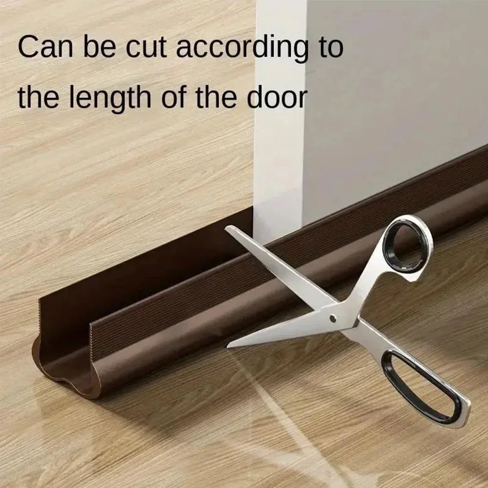 PVC Flexible Door Bottom Sealing Strip Weatherproof Draft Stopper Gasket Window Insulation Guard for Home Draft Prevention