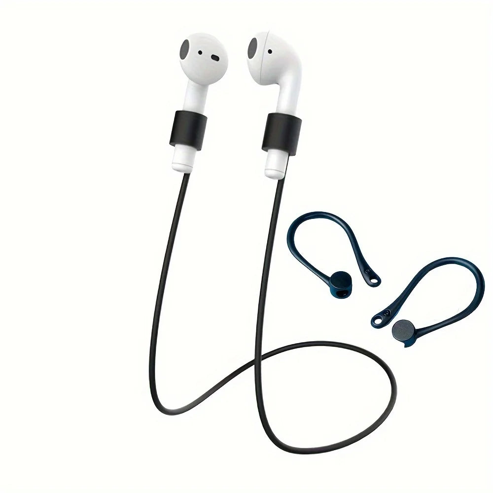 Suitable For Wireless Earphones Anti-lost Rope Silicone Anti-lost Lanyard For Airpods Earphones.