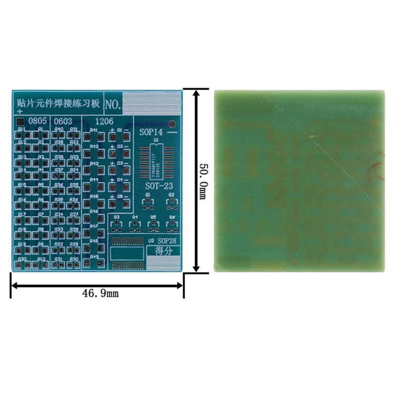 SMD NE555 CD4017 Rotating Flashing LED Components SMT LQFP44 Soldering Practice Board Electronic Circuit Training Suite DIY Kit