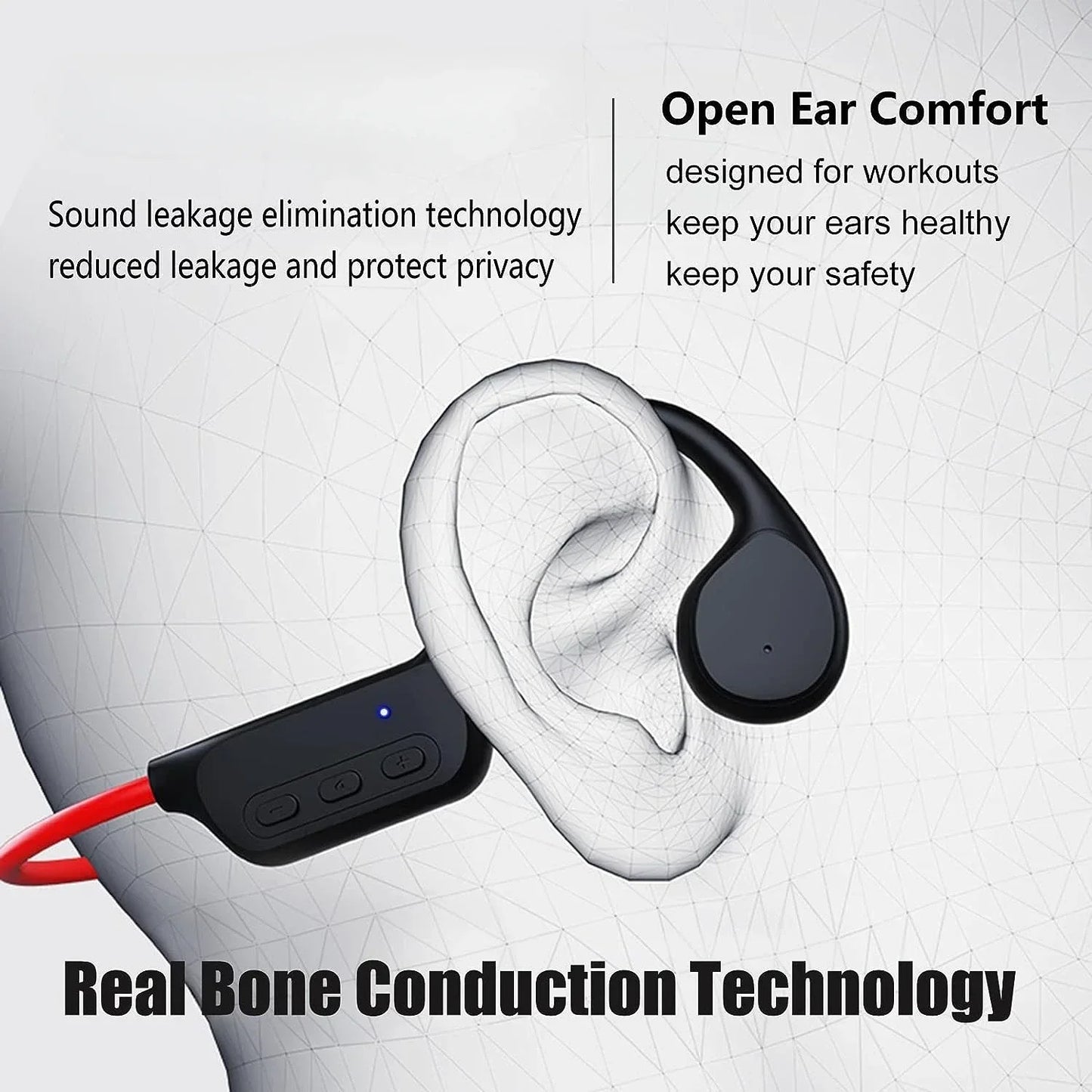 Wireless Earphones for shokz open Sports Bone Conduction Bluetooth IPX8 Waterproof Headphones With 32G RAM Mp3 Music Headset