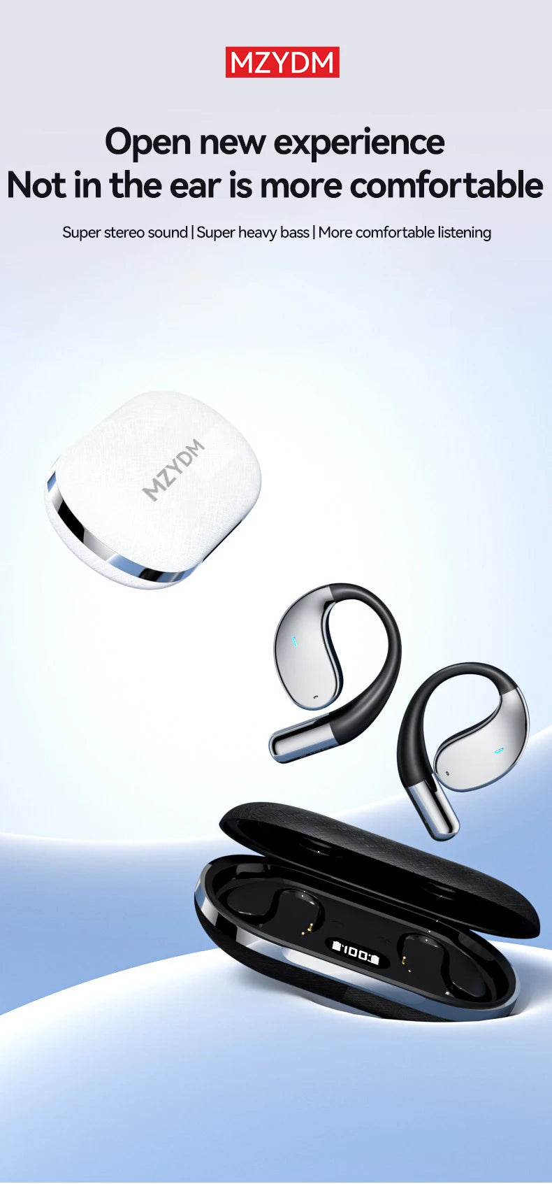 3-in-1 AI Translator Earbuds 144 Languages Noise Cancelling Bluetooth 5.4 Headset Instant Translator Smart Voice Real Time