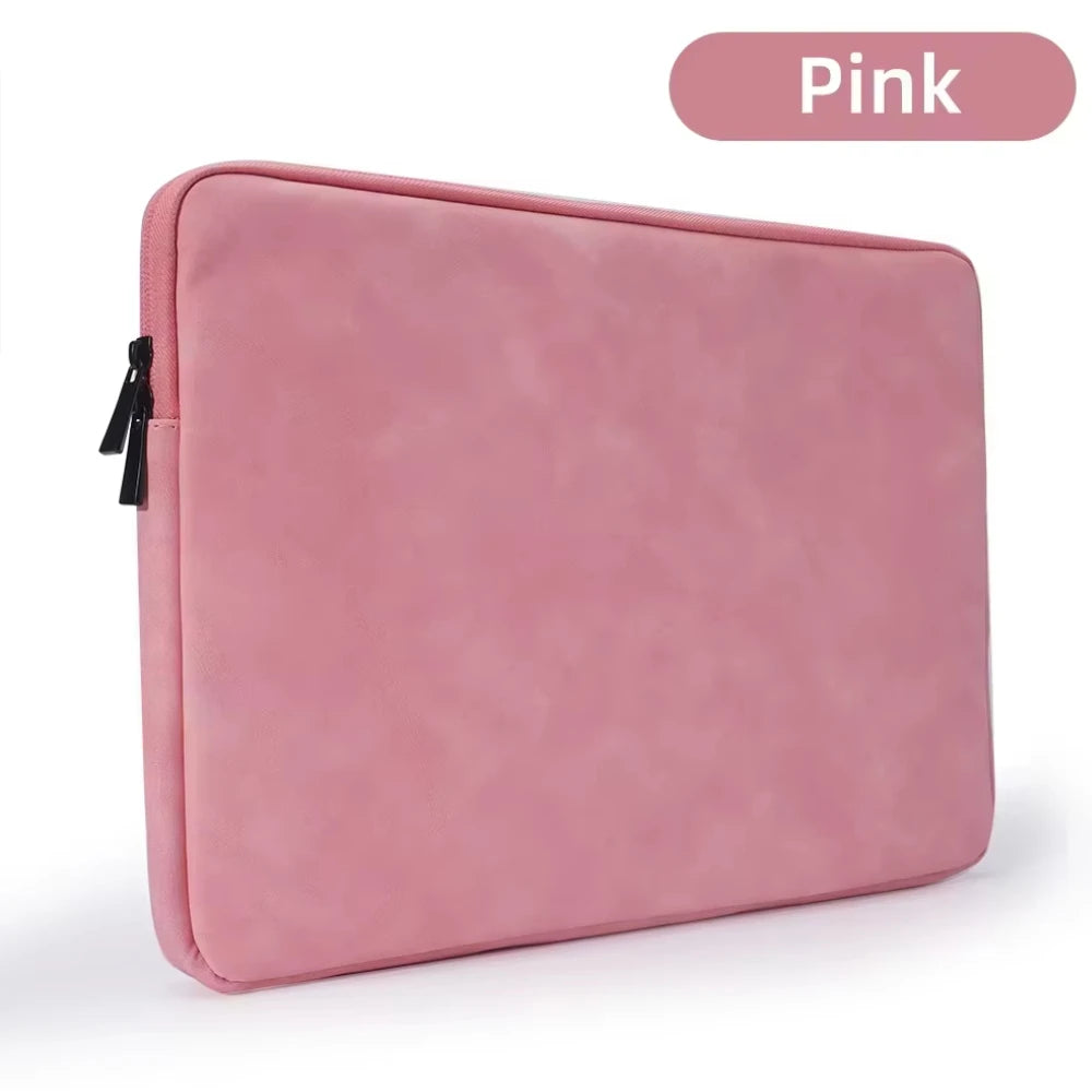 PU Sheepskin Leather Fabric Waterproof Leather 9.7-15.6 inch Tablet PC Carrying Case Protective Notebook Shockproof Cover