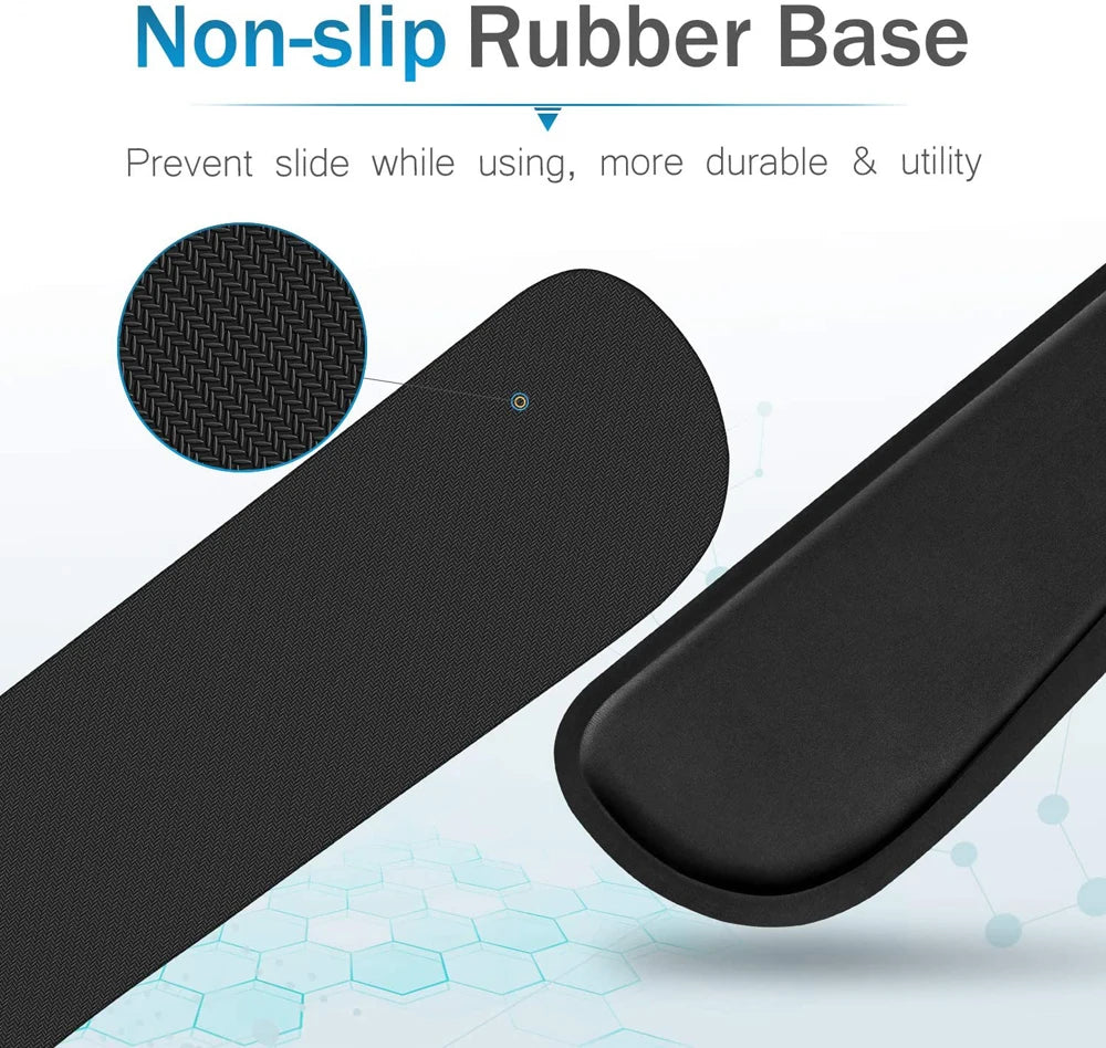 Keyboard Wrist Rest Mouse Pad with Wrist Support Memory Foam Keyboard Pad Set Ergonomic Mousepad for Office Gaming PC Laptop