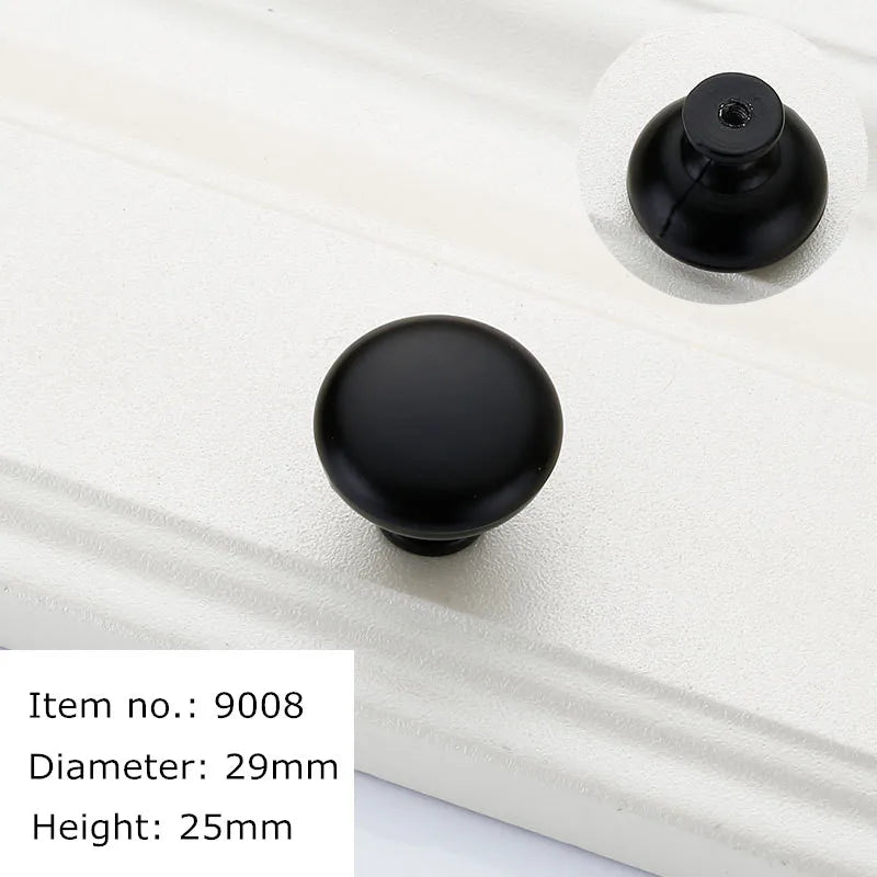 Modern  Matt Black Stainless Steel Kitchen Door Cabinet T Bar Handle Pull Knob 2" ~ 12'' Hardware Drawer Kitchen Handles