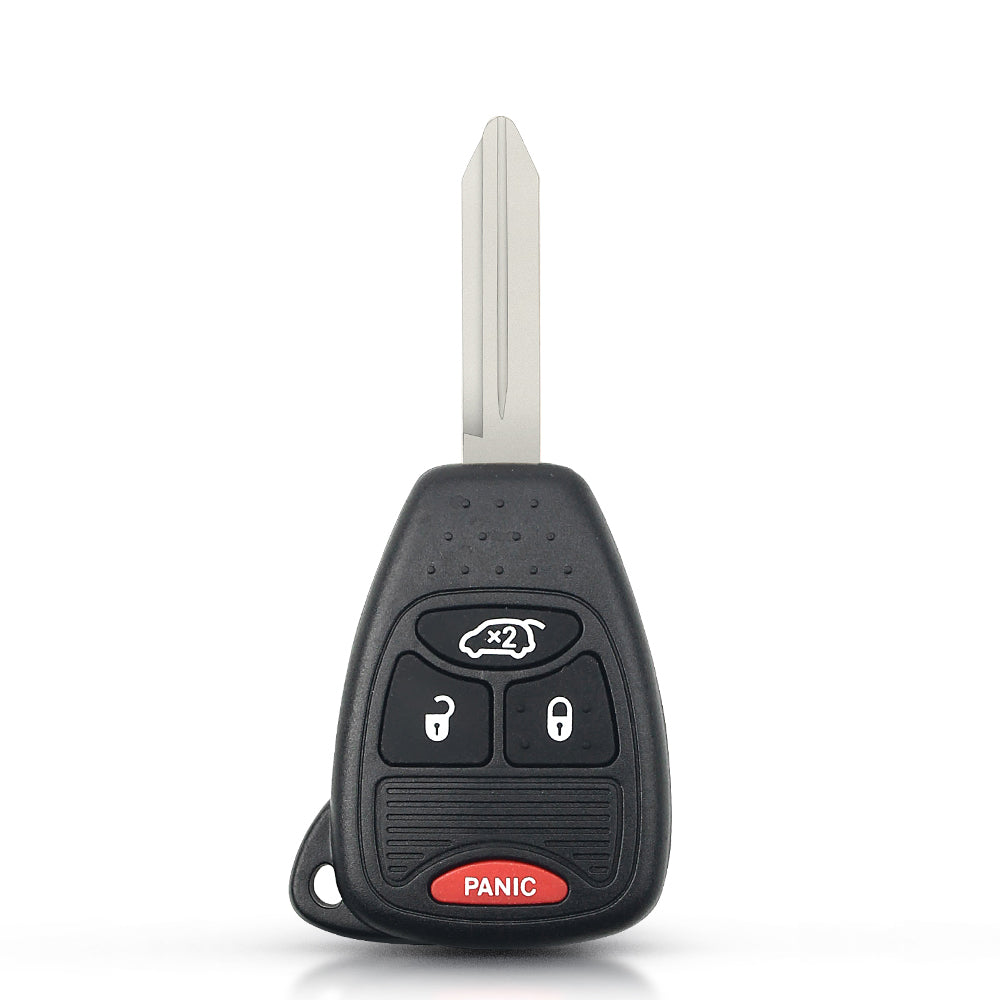KEYYOU Car Key Shell Case 2/3/4/5/6 Buttons for Chrysler Pacifica Aspen 300 Dodge RAM Caravan Jeep Commander Grand Cherokee