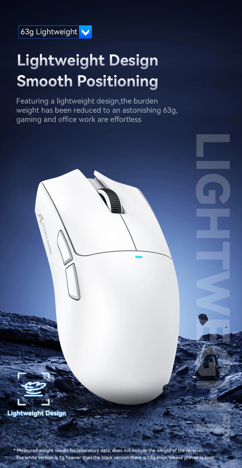 Attack Shark X11  X11SE Wireless Gaming Mouse 3-Mode , PAW3311, 22000DPI, 400IPS, PC Gaming Mouse