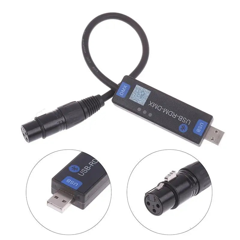 USB-RMD-DMX Mobile App DMX Dialer Stage Light Wireless Bluetooth DMX Controller Tool Only Supports Android Devices▪