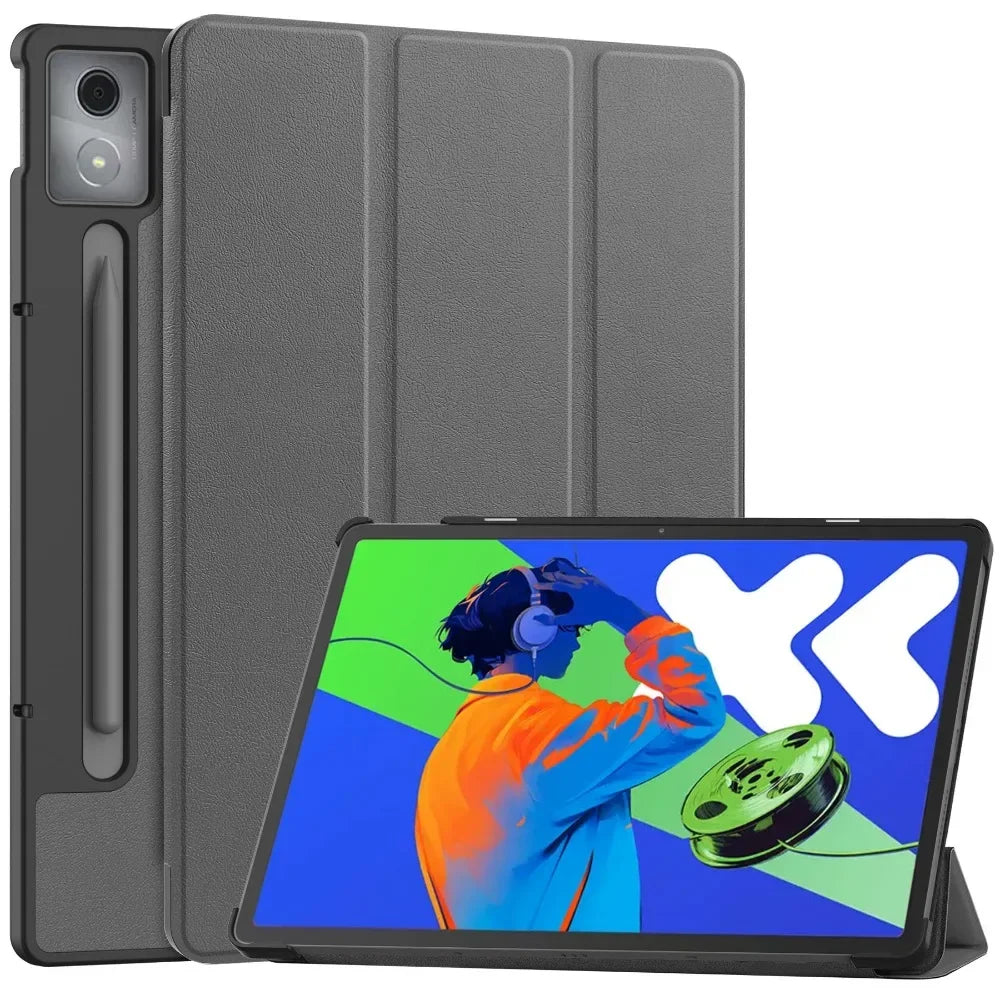 For Xiaoxin Pad Pro 12.7 2025 Tri-Folding Stand Smart Tablet Case for Lenovo XiaoxinPad Xiaoxin Pad Pro 12.7 2025 Cover funda