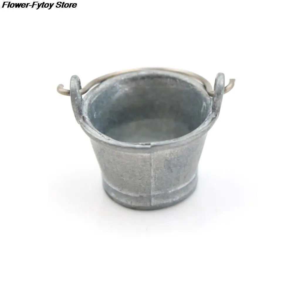 Cute 1/12 Dollhouse Miniature Water Bucket 1:12 Fairy Home Kitchen Pretnd Play Game Accessories 14.8x22.6mm 3.5x3x2.5cm