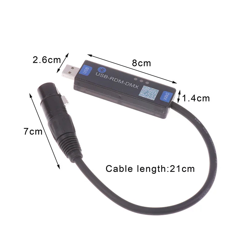 USB-RMD-DMX Mobile App DMX Dialer Stage Light Wireless Bluetooth DMX Controller Tool Only Supports Android Devices