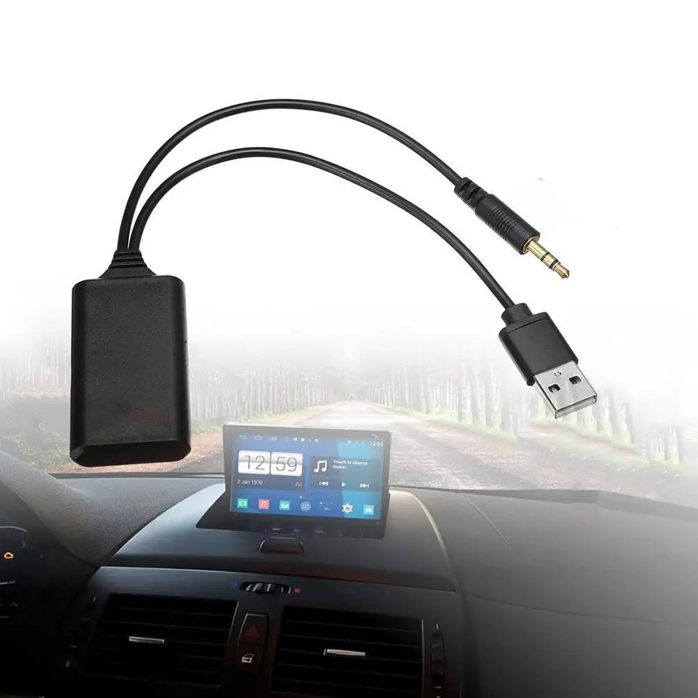 High Quality Universal Car 5V bluetooth Module Adapter Stereo Cable AUX-IN 3.5MM Jack Wireless Radio Adapter Aux USB