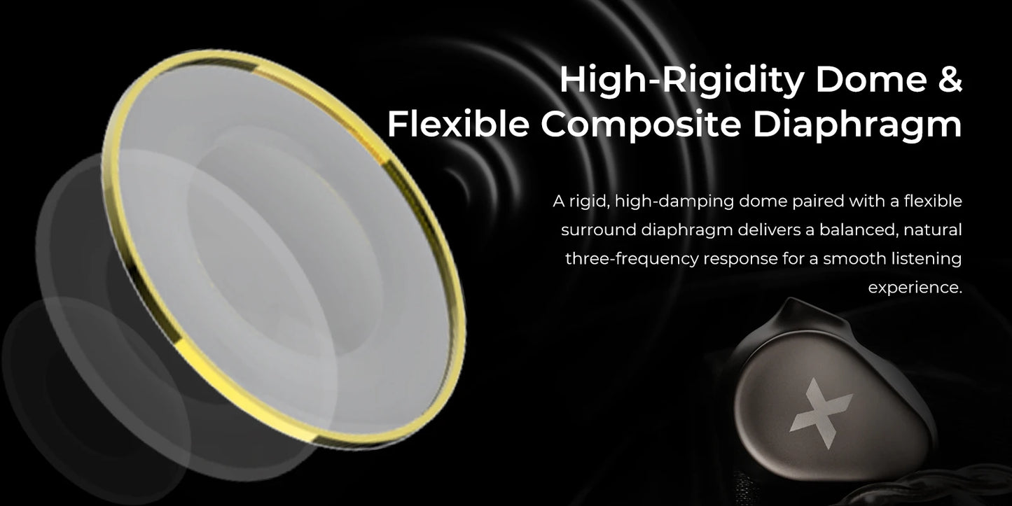 DUNU Titan X HiFi IEM Earphones Dual Magnetic Dynamic Driver Metal Alloy Housing 3.5mm/TypeC Mic Earbuds For Audiophile Gaming