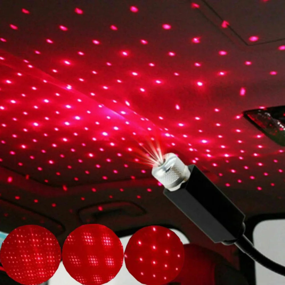 New Mini Car Roof Star Sky Lamp Plug And Play Interior Ambient Car Ceiling Star Lights USB LED Ceiling Spotlight Home