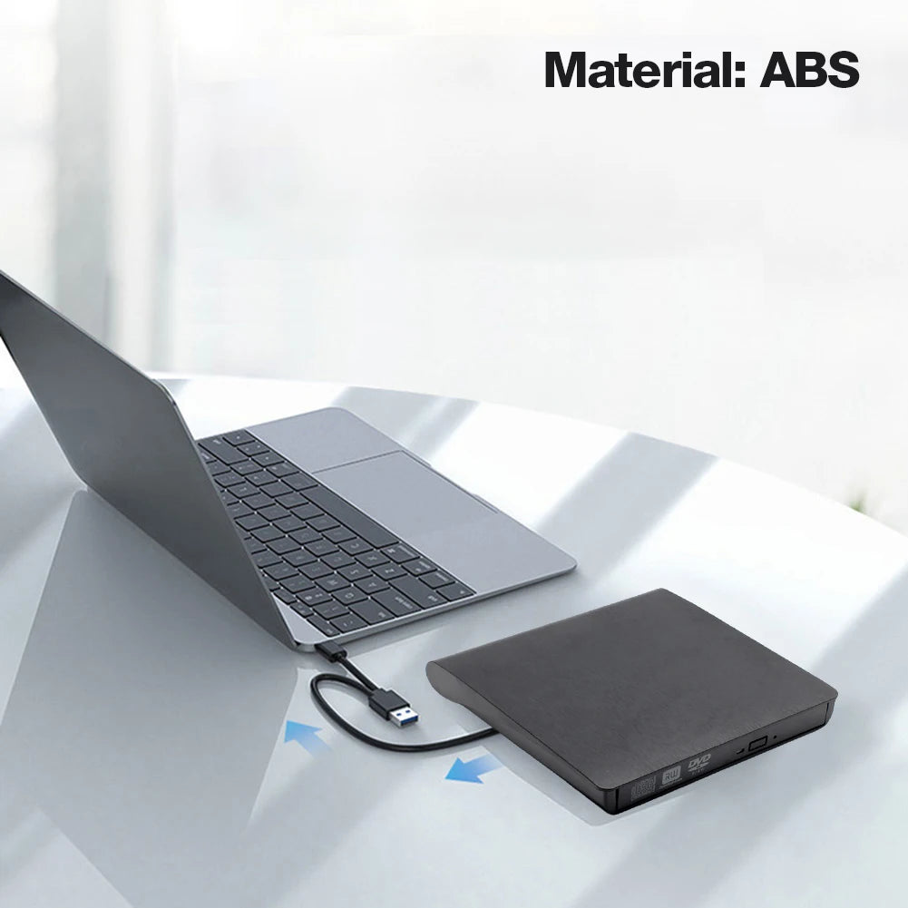 New Drive Enclosure 9.5mm USB 3.0 Type C SATA External DVD CD-ROM RW Player Optical Drives Enclosure Case for Laptop PC Desktop