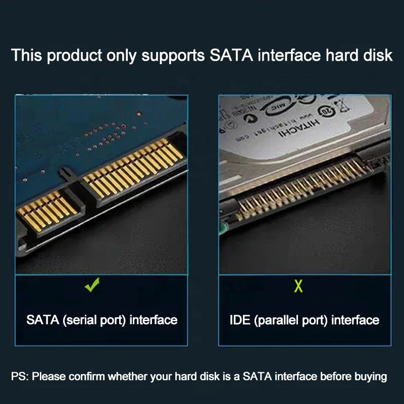SATA To USB 3.0 Adapter Cable for 2.5/3.5 Inch SSD HDD SATA III Hard Drive Disk Converter Support UASP with 12V Power Adapter