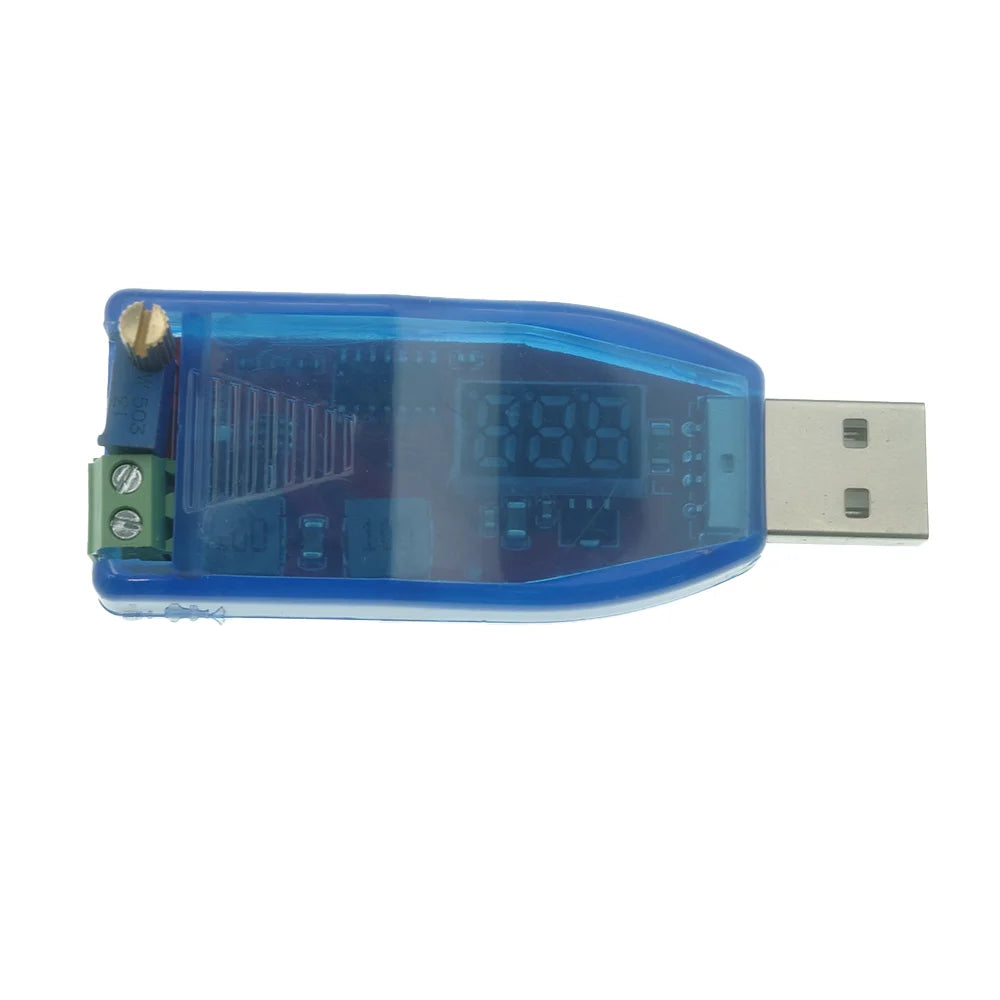 USB DC-DC Buck Boost Converter, 5V Input to 1-24V Adjustable Voltage Regulator Module with Potentiometer LED Power Supply Module