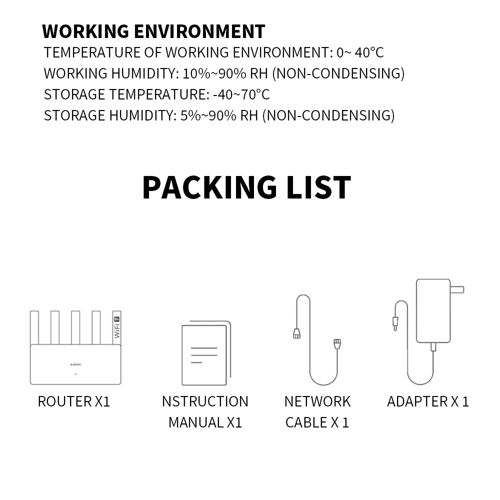 NEW Xiaomi Router BE5000 Wi-Fi 7 2.4/5GHz Dual-Frequency Mesh 2.5G High-Speed Network Port IPTV OFDMA Signal Amplifier Mi Home