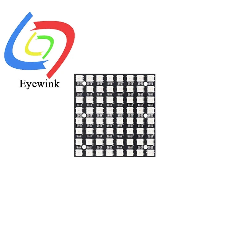 WS2812 5050 RGB 8x8 64 Bit LED Matrix Module