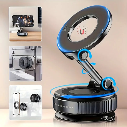Mobile phone magnetic stand for desktop; 360° rotating magnetic adsorption stand; universal mobile phone holder