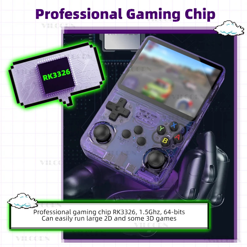 2026 Retro Handheld Game Console 3.5" IPS Portable Game Player Genuine Console 50+Emulators Classic Games Gift with WiFi Online Battle