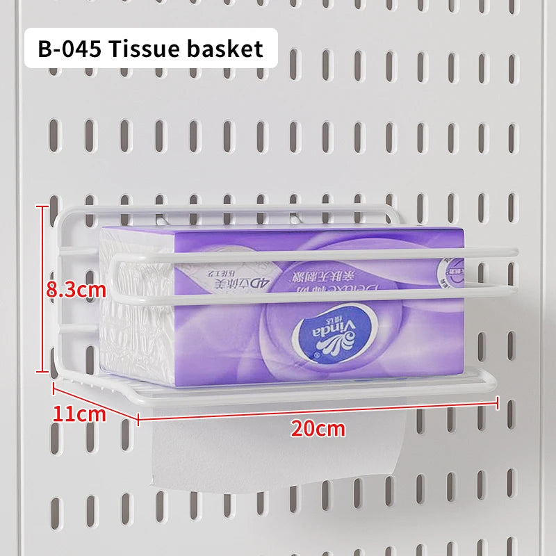 The Ultimate Modular Desk System | Plastic Pegboard Organizer Lets You Combine Hooks, Bins, Shelves & Baskets Freely