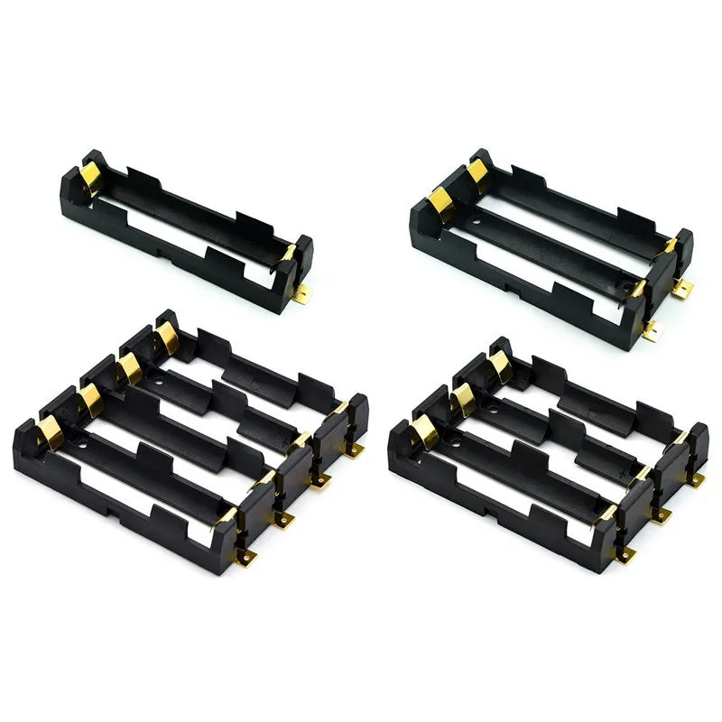 18650 SMT Battery Holder 18650 SMD Battery Box Storage Case Container Power Bank With Bronze Pins Rechargeable SMT 1x2x3x4x