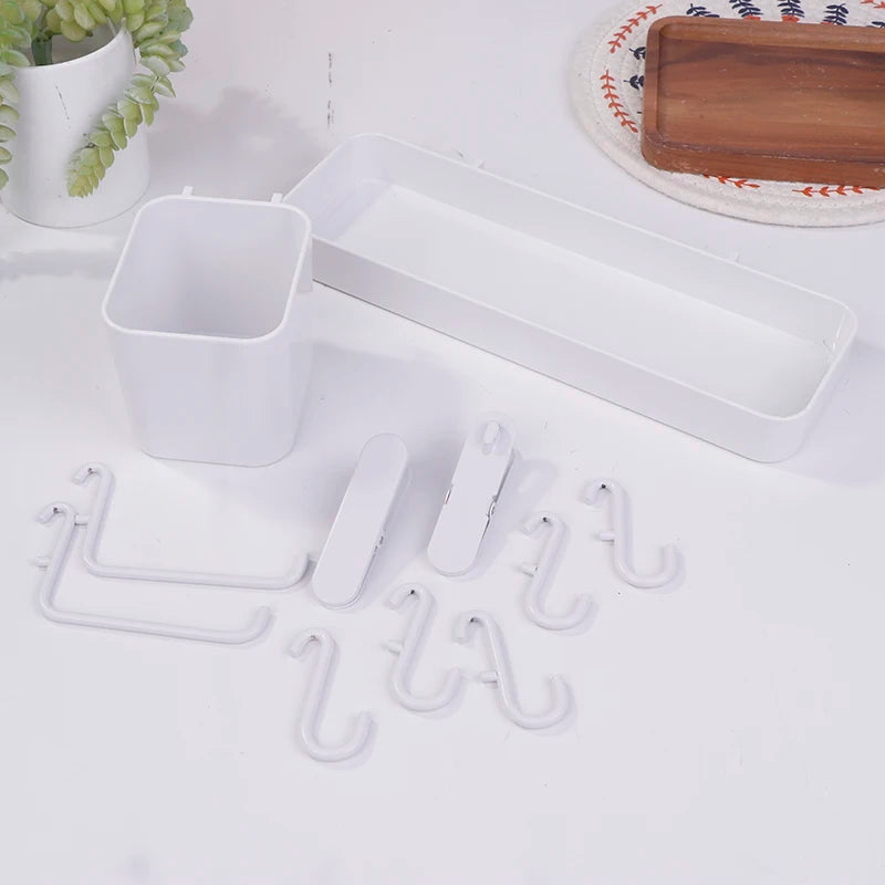 Pegboard Wall Accessories Wall Organizer Mounting Display Diy Pegboard Kit Tool Storage Panel Board Rack Bathroom Kitchen