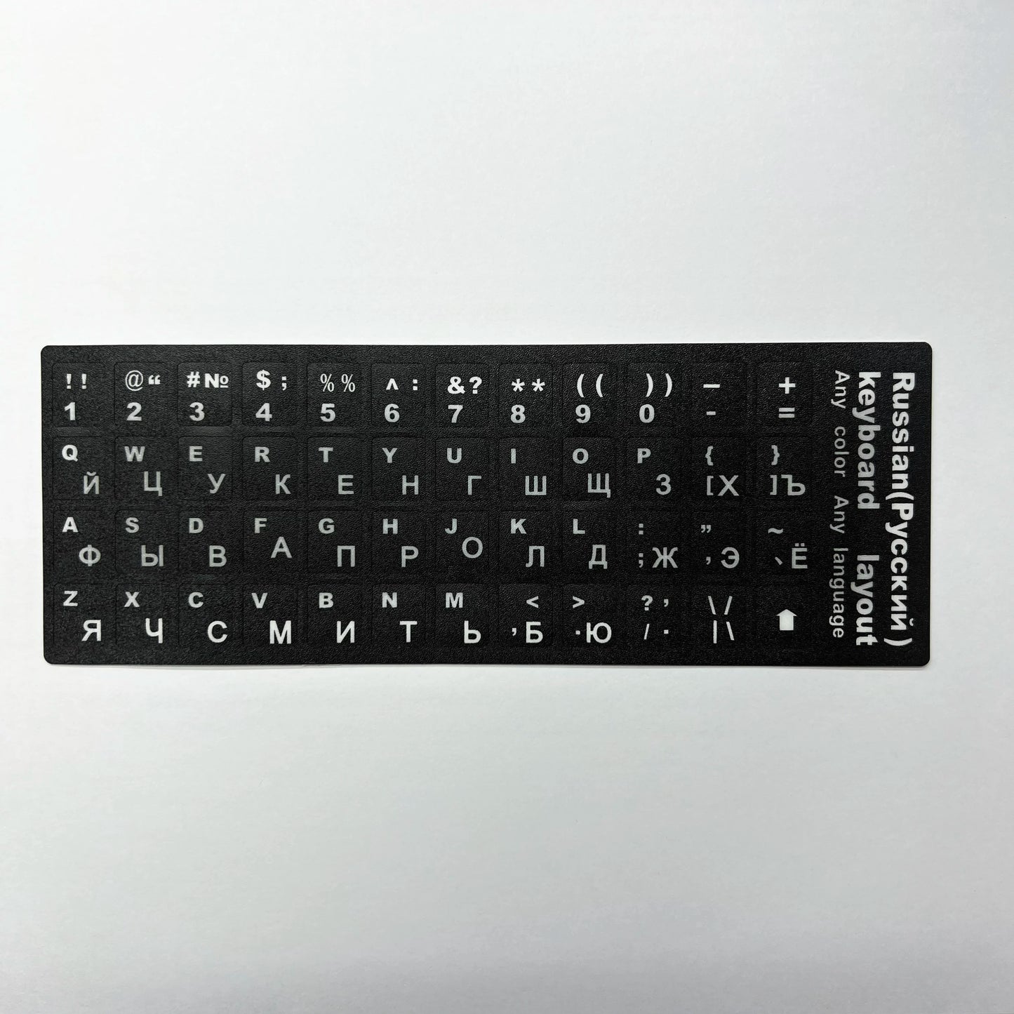 English Spanish Italian Korean French Deutsch Keyboard Stickers Frosted PVC Language Keyboard Sticker For Laptop Desktop PC