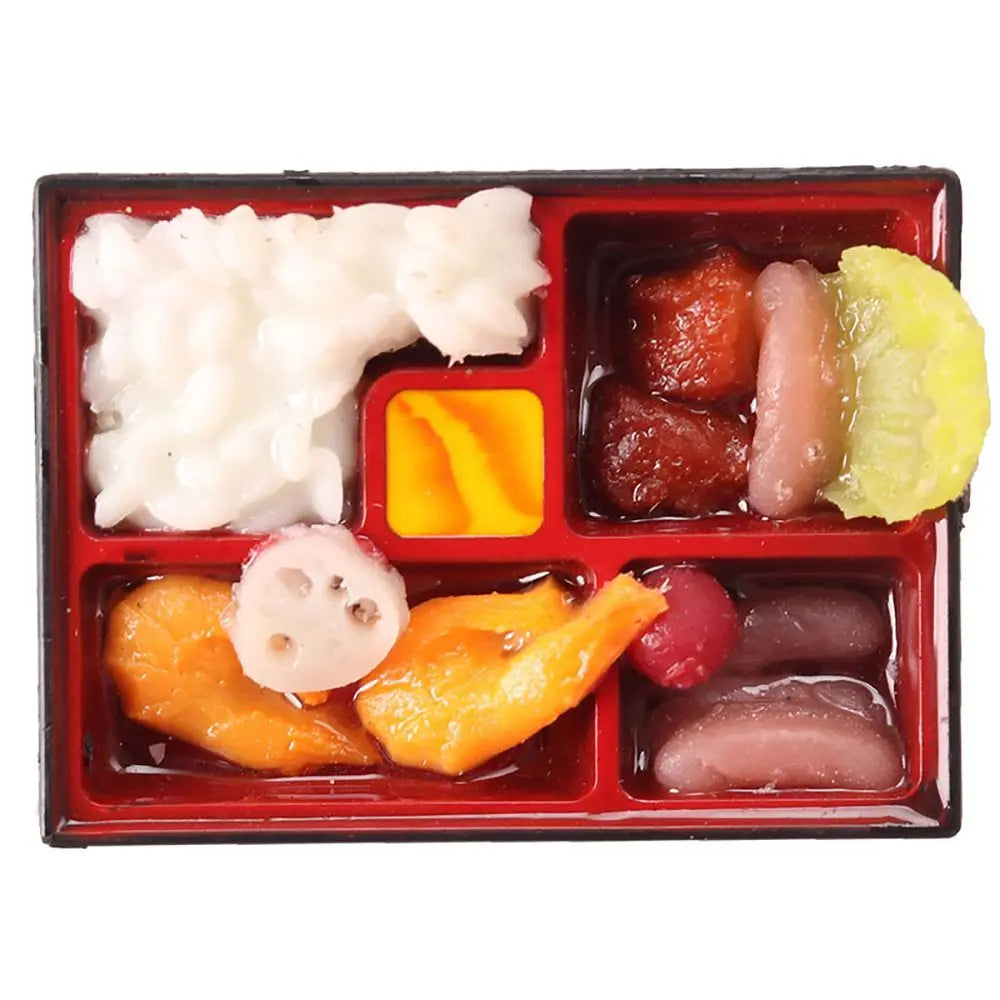 Gift Scene Model Playing House Kitchen Dollhouse Bento Miniature Snack Drink Doll Accessories Simulation Food Toy